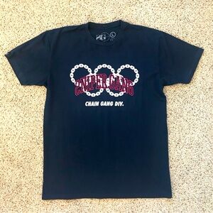 Sniper Gang Chain Gang Div. T-Shirt. Like New Condition! Size L. Color dark blue